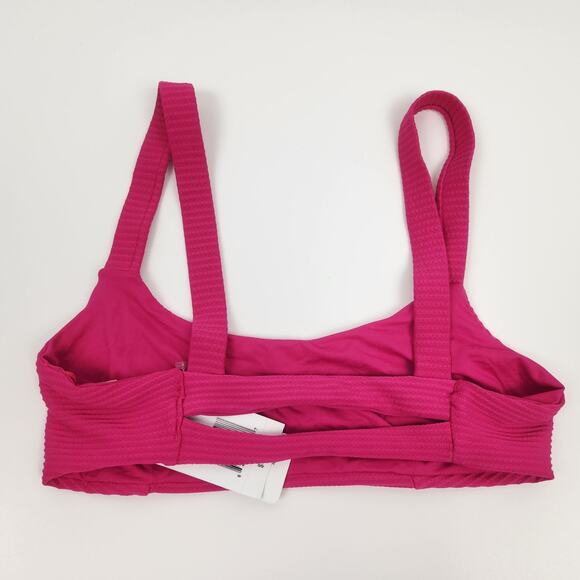 L*Space Jess Bikini Top in Bougainvillea Pink Ribbed Size Small NWT - Picture 4 of 6